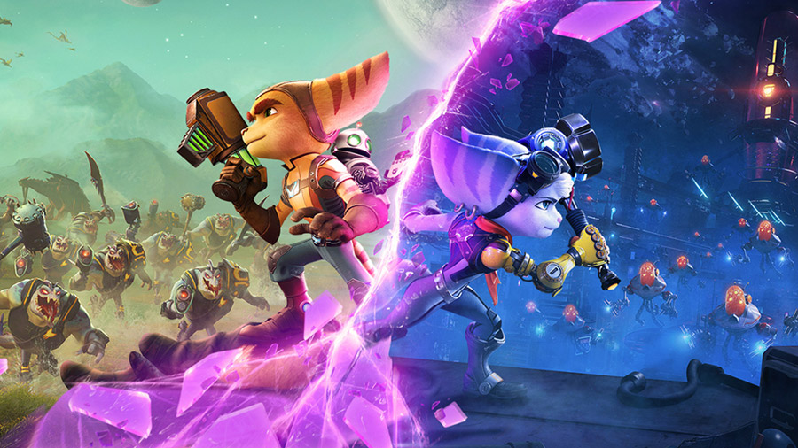 Ratchet & Clank: Rift Apart - صحنه‌ای از بازی